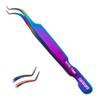 Curacoro Lash Tweezer - Professional & Precision Fiber Tip Grip Lash Tweezers for Eyelash Extensions, Multi Shapes & Purposes Tweezers for Volume, Isolation & Classic Lashes (Galaxy, Save Time) view 1