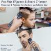Beard Trimmers Kit for Men Precise Dial Adjustable 20 Lengths, 5-in-1 Electric Shavers and Hair Clippers Set - Body Nose Ear Mustache Hair Trimmers Razors Waterproof Wet/Dry - USB-C Charging Dock view 3