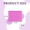 10Pcs Hair Fringe Stickers Magic Bangs Multi-Color Square Plastic Hair Paste Posts Hair Pad Hair Fixed Clip Hairpin Hair Styling Accessories for Women (Color Random) view 2