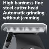 Hairdresser Oil Head Carving Push Shear LED LCD Digital Display USB Professional Electric Push Shear view 3