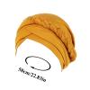 African Women Turban Cap Women Headscarf Braid Wrap Hat Cancer Muslim Headwrap Flower African Pattern (Purple, One Size) view 3