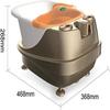 aiqiua Foot Spa Bath Massager with Heat, Shiatsu Massage, Split Footbath, Massage Heated Footbath, Electric Thermostatic Footbath, Foot Soaking Machine for Tired Feet Stress Relief Home Use view 2