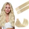 GOO GOO Tape in Hair Extensions Human Hair, 18ET90A Natural Blonde Balayage, 14inch 25g 10pcs, Skin Weft Seamless Invisible, Silky Straight with Thick Ends, Remy Human Hair view 1