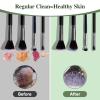 Electric Makeup Brush Cleaner Machine 2025 - Automatic Rotating Brush Washer with Deep Cleaning Technology, Portable Makeup Brush Cleaner for Travel, Home Use, Perfect Gifts for Women (Gray) view 4