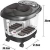 aiqiua Foot Bath Spa Massager, Feet Bath Spa with Heat and Massage, 6 Massage Rollers with Acupuncture Points, Bubble for Feet Relief and Cleaning, Timer Pedicure Stone Function view 2