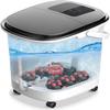 aiqiua 3-in-1 Foot Bath Spa Massager with Heat Bubbles, Digital Temperature Control, Infrared Relieve Stress Pedicure, 6 Massage Rollers, Relaxing Help Sleep view 4