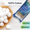 50 Biodegradable Long Cotton Swabs - 8 Inch Long Swabs for Ears - Made From Birchwood and 100% Cotton - Lint Free view 4