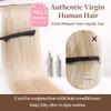GOO GOO Genius Weft Hair Extensions Human Hair, Sew In Hair Extensions Rooted Remy Weft, 18A/60 Blonde Balayage 14inch 40g, Hand Tied Weft Hair Extensions view 2