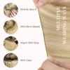 GOO GOO Genius Weft Hair Extensions Human Hair, Sew In Hair Extensions Rooted Remy Weft, 18A/60 Blonde Balayage 14inch 40g, Hand Tied Weft Hair Extensions view 4