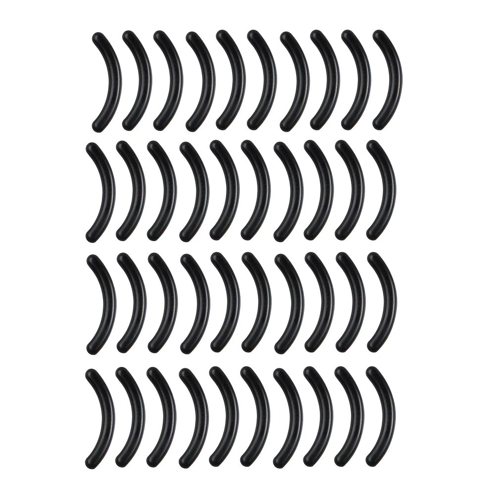 40Pcs Black Eyelash Curler Pads Fine Workmanship Smooth Surface Heavy-Duty Eyelash Curler Refill Replace Pads for Girl Replacement PadsEyeEyelash Curlers