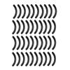 40Pcs Black Eyelash Curler Pads Fine Workmanship Smooth Surface Heavy-Duty Eyelash Curler Refill Replace Pads for Girl Replacement PadsEyeEyelash Curlers view 1