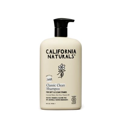 California Naturals Coconut Shampoo, Sulfate Free, Scalp and Hair Care for Women and Men, Coconut Cleansing Complex, Natural, Vegan, Cruelty, Silicone, and Paraben Free, All Hair Types, 16.5 fl oz