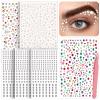 1630Pcs Face Gems Stickers - 3/4/5/6 mm DIY Self-Adhesive Rhinestones & Pearls, Stick on Jewels for Face Eyes Hair Nails Body Makeup, Rave Festival Crafts Accessories view 1