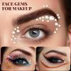 1630Pcs Face Gems Stickers - 3/4/5/6 mm DIY Self-Adhesive Rhinestones & Pearls, Stick on Jewels for Face Eyes Hair Nails Body Makeup, Rave Festival Crafts Accessories view 2