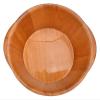 Wooden Foot Basin,Wood Foot Tub, Wooden Foot Basin Reducing Stress Household with Cover Oak Foot Tub Foot Bath Barrel Foot Tub Foot Tub Foot Bath (Multi colored) view 4
