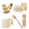 4.7 Natural Loofah(4pack) Loofah Brush(1pack) face Scrubber(4pack) Natural loofah pad(2 Pack White) view 1