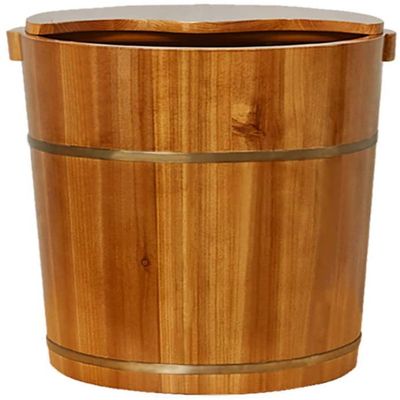 Foot Tub Wooden Foot Basin Foot Soaking Bucket Wooden Foot Soaking Basin Household Wooden Basin Foot Basin Wooden Bucket Foot Bath Foot Bucket foot Bath Wooden Bucket Foot Spa Household was