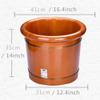 Foot Bath Barrel Massage Foot Wooden Barrel Oak Foot Bath Wooden Household Basin view 4