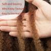 Marley Hair 24 Inch Marley Twist Hair Afro Twist Marley Braiding Hair for Faux Locs Crochet Hair Synthetic Hair Extensions(8Packs,1B/30/27, 24inch) view 3