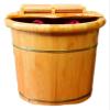 Wooden Foot Basin,Wood Foot Tub, Foot Tub Wooden Foot Basin Sauna Wooden Bucket,Foot and Leg Spa for Adults,Relax Pedicure Foot Bath, view 1