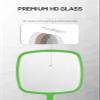 BEFUI Extra Large Handheld MirrorHand Salon Mirror with Handle for Barbers, Hairdressing (Green12.4" Lx 9" W) view 4