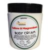 Beef Tallow & Magnesium Body butter - Grass Fed and Finished beef tallow Magnesium Cream- Handmade moisturizer for Cracked, Dry, Itchy skin- eczema cream- diaper rash (SANDALWOOD VANILLA) view 1