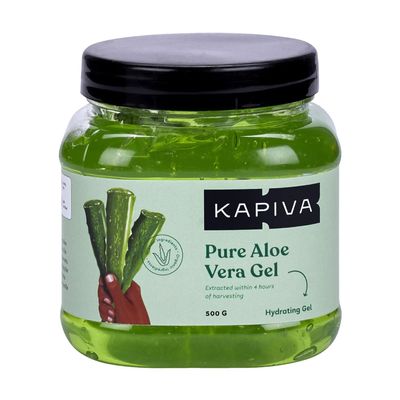 NinthAvenue Basics LS Pure Aloe Vera Skin Gel 500g For Face & Hair | Hydrating, Moisturizing, Soothing Skin | Multipurpose Gel