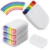 DIYBravo 4 Pack Pride Face Paint Rainbow Face Paint Crayons Gay Pride Day Makeup Stripe Stick Face Body Paint for Festivals Celebrations Party Parade (B) view 1