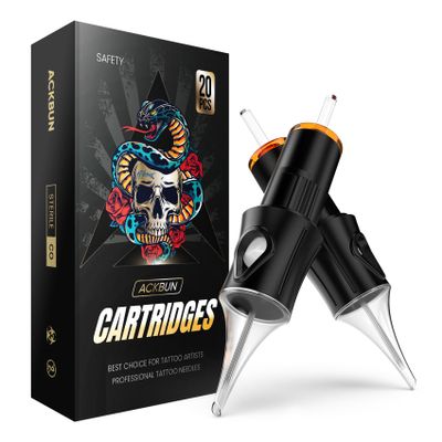 Ackbun 20 Pcs 1207RS Tattoo Cartridge Needles - #12 Standard Round Shader Tattoo Needles Pro Sterilization and Safety for Tattoo Pen