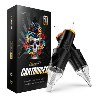 Ackbun 20 Pcs 1221RM Tattoo Cartridge Needles - #12 Standard Round Magnum Tattoo Needles Pro Sterilization and Safety for Tattoo Pen