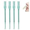 2-in-1 Nasal Hair Cutter, Double Sided Nose Hair Knife, Nose and Ear Trimmer for Men, Portable Manual 360 Rotating Nose Hair Trimmer, Nostril Hair Remover Tool with Ear Picker for Women Men view 1