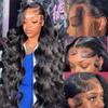 34 Inch Body Wave Lace Front Wigs Human Hair 13x6 Lace Front Wigs for Black Women 180% Density HD Transparent Lace Frontal Wig for Women Glueless Wigs Human Hair Pre Plucked Lace Wigs for Women view 1