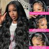 34 Inch Body Wave Lace Front Wigs Human Hair 13x6 Lace Front Wigs for Black Women 180% Density HD Transparent Lace Frontal Wig for Women Glueless Wigs Human Hair Pre Plucked Lace Wigs for Women view 2