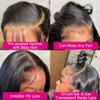 34 Inch Body Wave Lace Front Wigs Human Hair 13x6 Lace Front Wigs for Black Women 180% Density HD Transparent Lace Frontal Wig for Women Glueless Wigs Human Hair Pre Plucked Lace Wigs for Women view 4