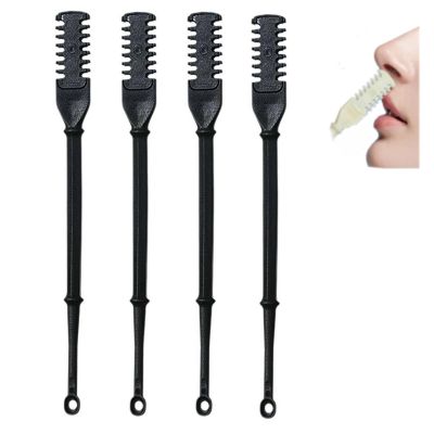 2-in-1 Nasal Hair Cutter, Double Sided Nose Hair Knife, Nose and Ear Trimmer for Men, Portable Manual 360 Rotating Nose Hair Trimmer, Nostril Hair Remover Tool with Ear Picker for Women Men