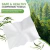 Compressed Towel 100 PCS Disposable Face Towels, Mini Portable Tablets Coin Tissue Compressed Cotton Hand Wipe Disposable Washcloths for Travel Camping Home Outdoor view 2