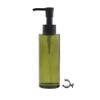 100ML/3.4oz Empty Green Frosted Glass Lotion Pump Bottle Jars with Black Pump Head Makeup Cleansing Oil Packing Container Cosmetic Soap Travel Dispenser for Essential Oil Lotion Cream view 1