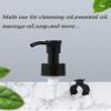 100ML/3.4oz Empty Green Frosted Glass Lotion Pump Bottle Jars with Black Pump Head Makeup Cleansing Oil Packing Container Cosmetic Soap Travel Dispenser for Essential Oil Lotion Cream view 4