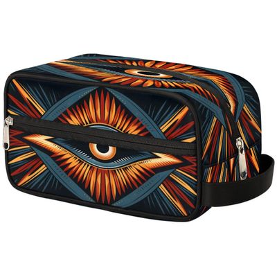 Pardick Toiletry Bags for Traveling Stripe Evil Eye Travel Toiletry Bag for Women Men Water-resistant Makeup Bag Cosmetic Bag Toiletries Accessories