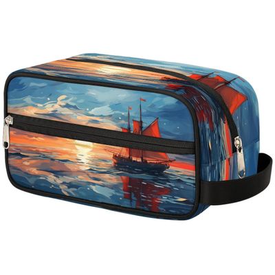 Pardick Toiletry Bags for Traveling Sea Ship Travel Toiletry Bag for Women Men Water-resistant Makeup Bag Cosmetic Bag Toiletries Accessories