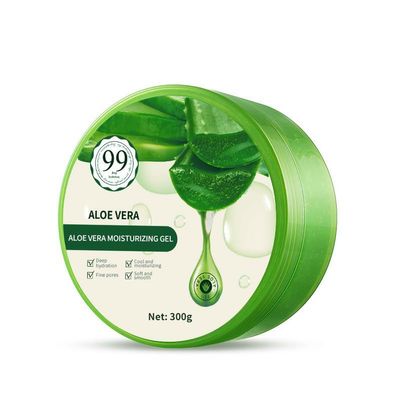 ChongTai 1 Box Aloe Vera Moisturizing Gel, Soothing Nourishing Calming Hydrating Refreshing Aloe Vera Gel, 300g (Aloe Vera)