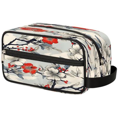 Pardick Toiletry Bags for Traveling Cherry Blossom Travel Toiletry Bag for Women Men Water-resistant Makeup Bag Cosmetic Bag Toiletries Accessories