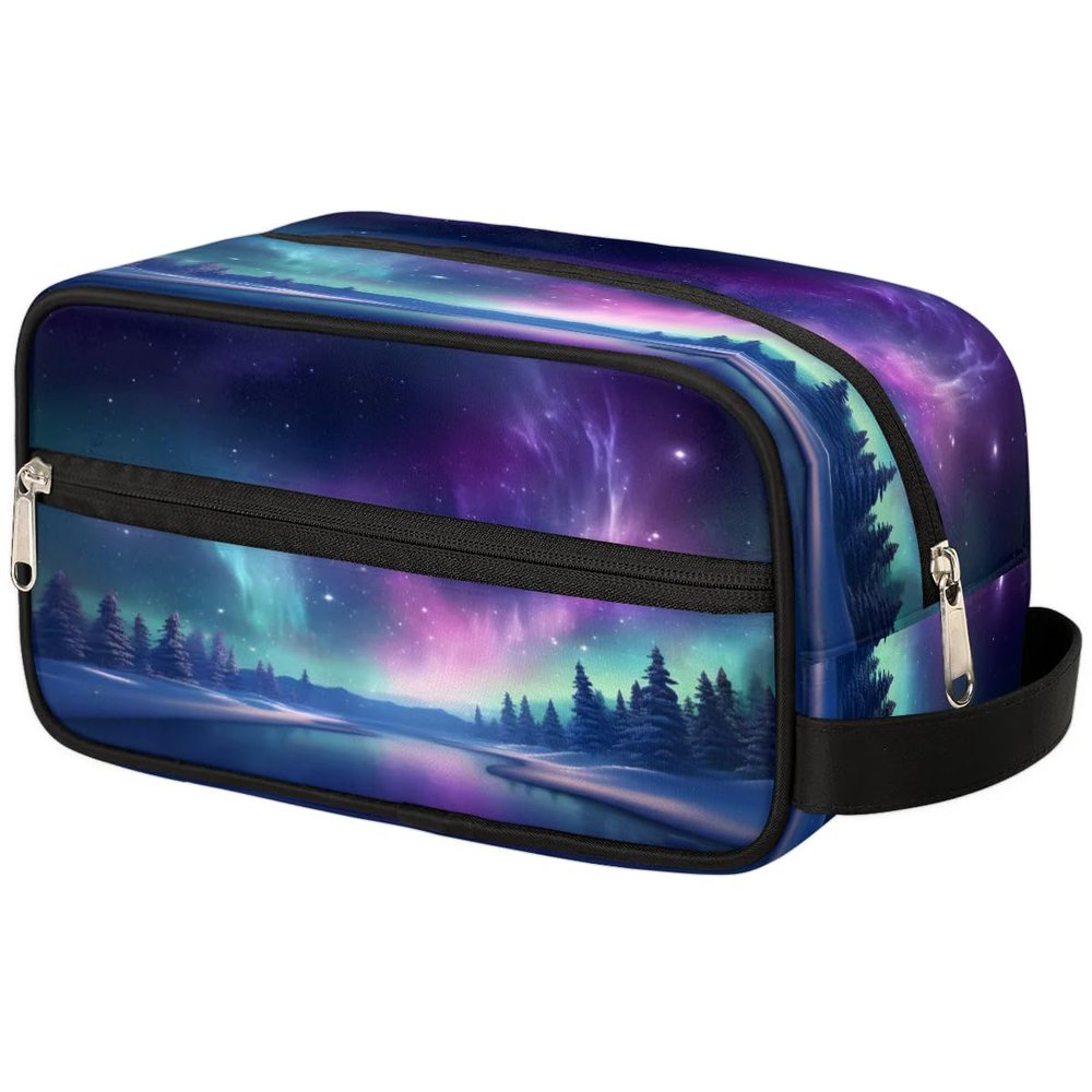 Pardick Toiletry Bags for Traveling Galaxy Night Travel Toiletry Bag for Women Men Water-resistant Makeup Bag Cosmetic Bag Toiletries Accessories