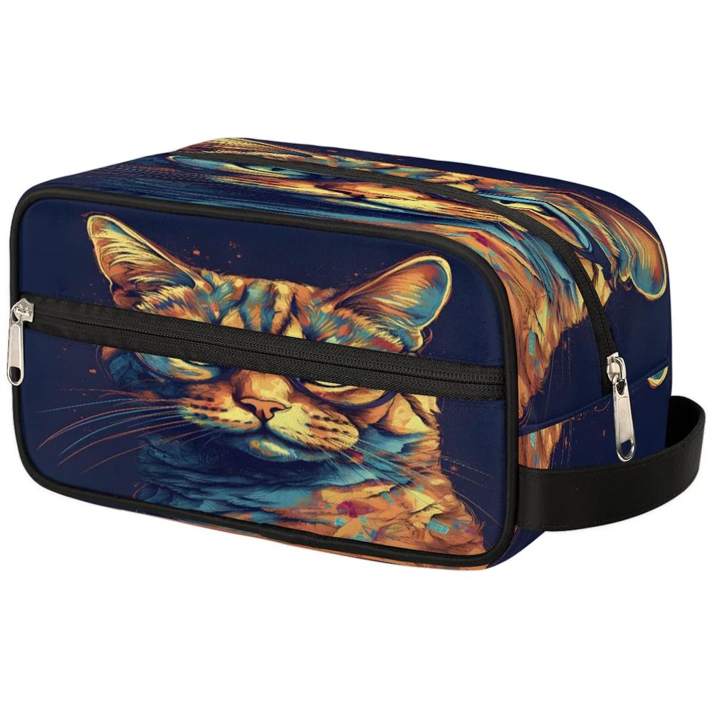 Pardick Toiletry Bags for Traveling Funny Animal Cat Travel Toiletry Bag for Women Men Water-resistant Makeup Bag Cosmetic Bag Toiletries Accessories
