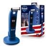 Barbasol Face and Body Shaver, Hybrid Face and Body Single Blade Shaver, Rechargeable with a 2 Hour Run Time, Wet or Dry Shave, LED Screen, Built in Light, Stainless Steel view 1