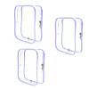 CALYGO Packing Cubes Quart Size Travel Bag Tsa Approved Clear Toiletry Bag Small European International Must Haves Long Flight Airplane Essentials (3, Purple) view 1