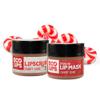 Vanilla Mint Candy Cane Lip Scrub & Lip Mask Duo  Natural Exfoliating Lip Scrub + Nourishing Sparkling Lip Mask, Winter Lip Care Set, Perfect Stocking Stuffer Gift, 2 count 0.25 oz. view 1