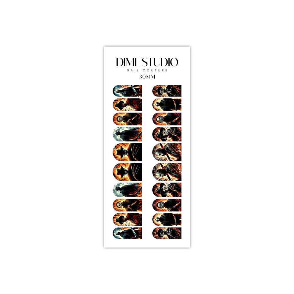Scary Halloween Nail Decals (30MM SHORTY)
