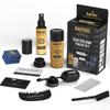 Supreme Trimmer Hair Fibers 9-in-1 Kit | 25G Keratin Fibers, Pump Nozzle, Hairline Cards, S&L Shaker, Brush, Wipes, Mirror, Hold Spray | Conceal/Thicken Thinning Hair in Men & Women | Black view 1