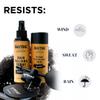 Supreme Trimmer Hair Fibers 9-in-1 Kit | 25G Keratin Fibers, Pump Nozzle, Hairline Cards, S&L Shaker, Brush, Wipes, Mirror, Hold Spray | Conceal/Thicken Thinning Hair in Men & Women | Black view 3
